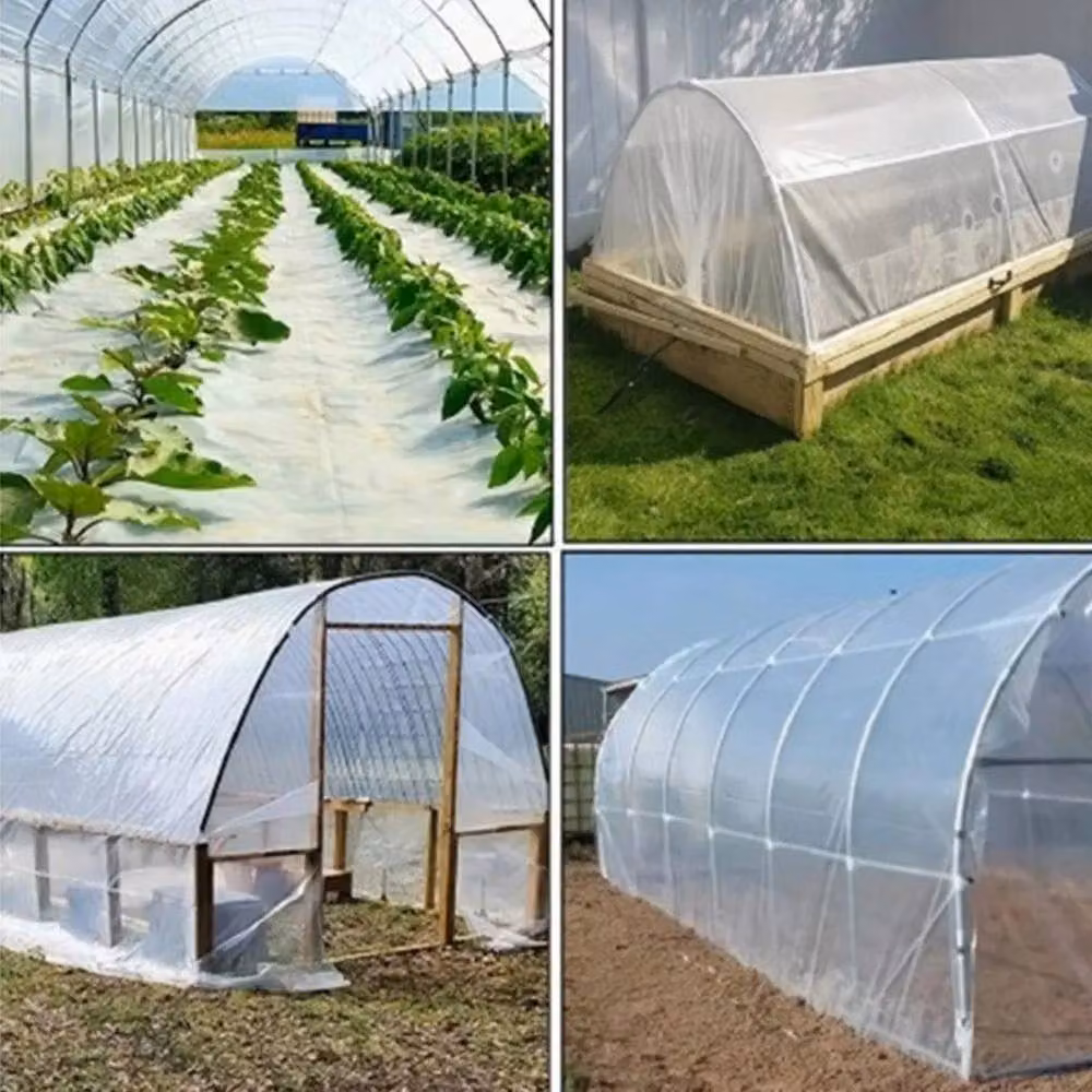 VOGREX Extra Thick Clear Polythene Sheeting Garden Polytunnel Film, W 2 m x L 10 m – 3