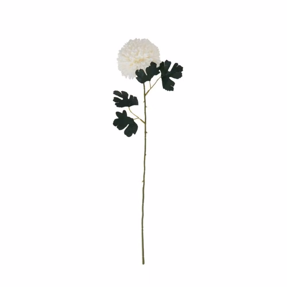 Lemon Pavilion White Plastic Chrysanthemum Stem, H: 29 cm – 3