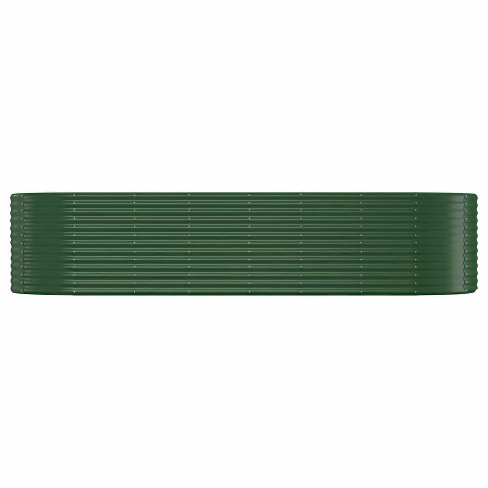 Berkfield Home Garden Powder-coated Steel Raised Bed in Green, W/D/H: 322 x 100 x 68 cm – 3