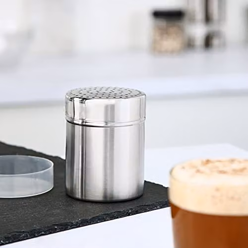 KitchenCraft Stainless Steel Round Flour Sifter and Icing Sugar Shaker, Silver – 4