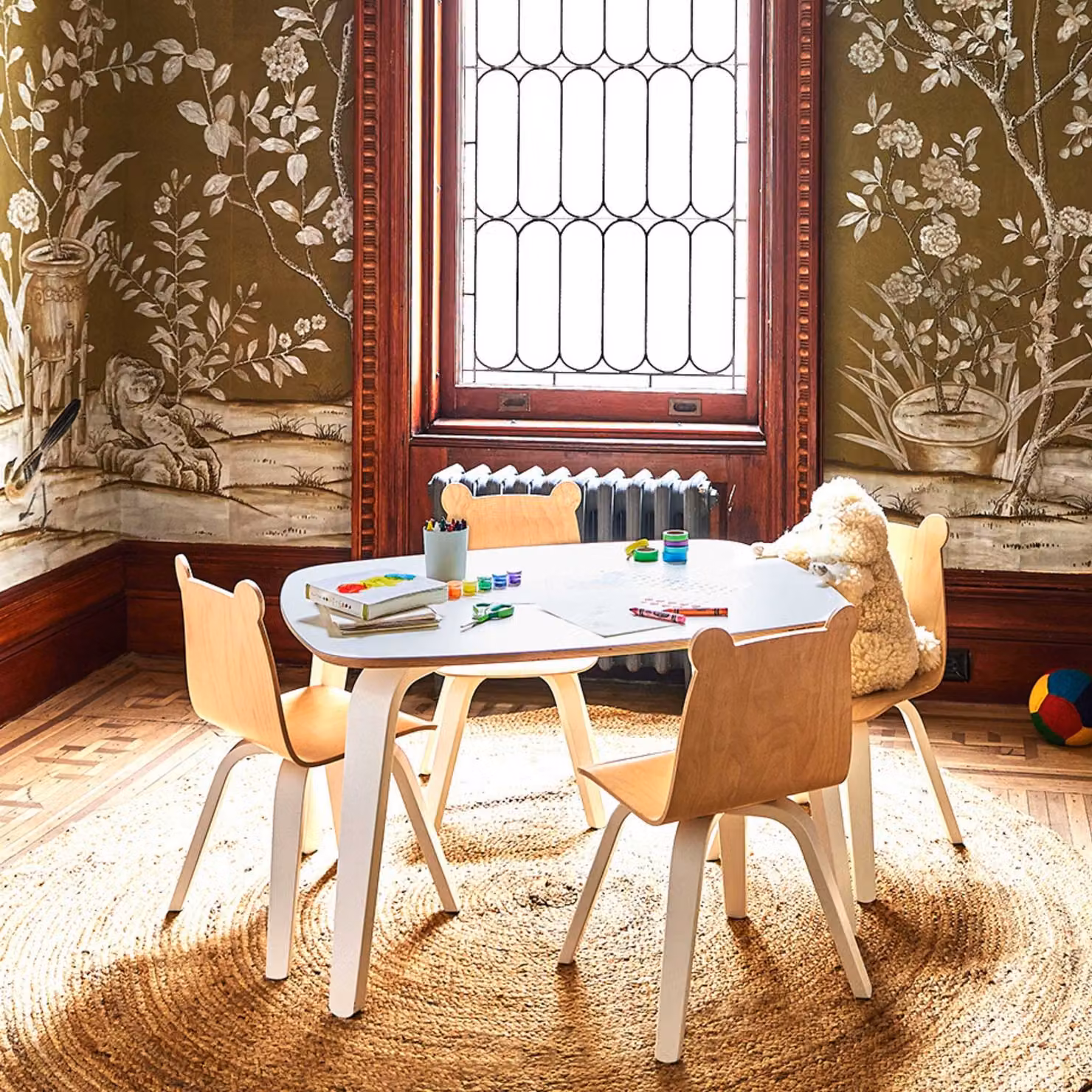 Oeuf NYC Bear Play Chair Set of 2 in Birch and White – 4