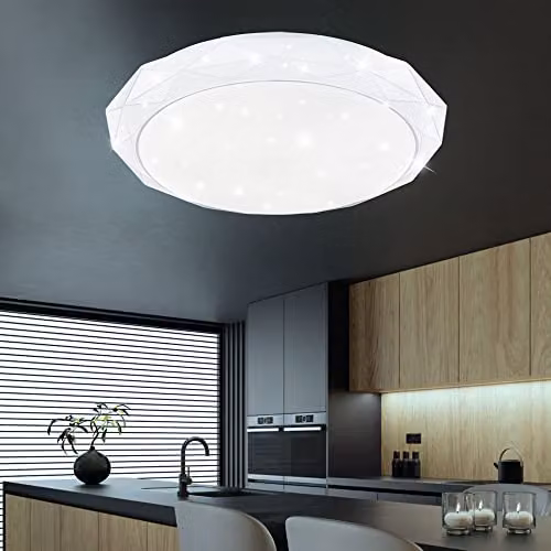 Netlighting Andi RGB LED Ceiling Light in White and Multicolour with Remote Control and Dimmable Function – 3