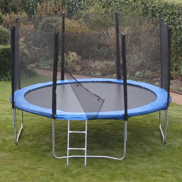 Kanga Hi-Power 16ft Trampoline Package in Blue