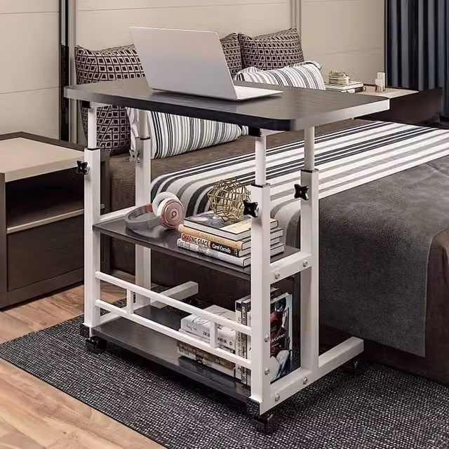 EONLION Black Portable Adjustable Laptop Table with Height and Tilt Adjustment – 1