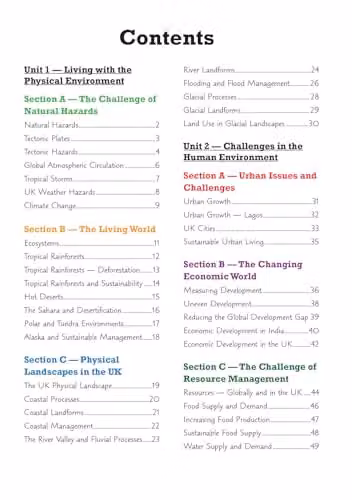 CGP AQA GCSE Geography Knowledge Organiser for 2027 and 2028 Exams – 2
