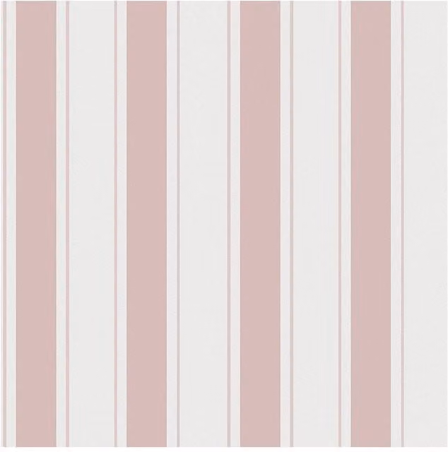 Sophie Allport Oundle Stripe Cottesmore Blush Pink Striped Wallpaper, Width: 52 cm – 1