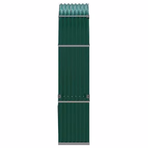 vidaXL Green Galvanised Steel Log Holder W/D/H: 120 x 45 x 210 cm – 4