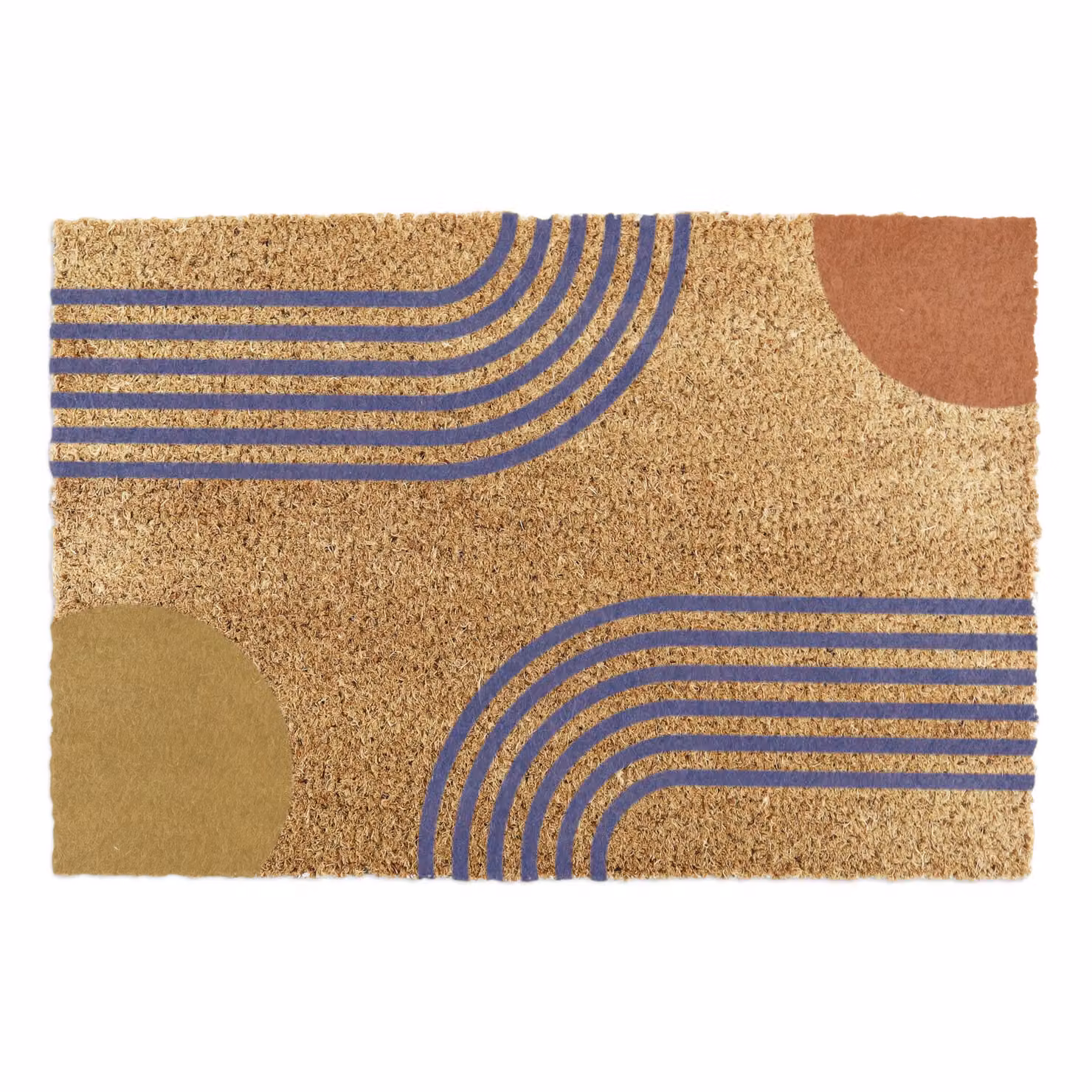 Artsy Mats Abstract Colour Doormat in Brown and Multicolour, W/D: 90 x 60 cm – 3