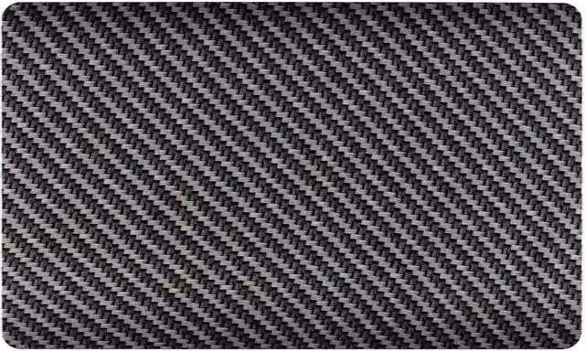 Trendi 2 Gang Artistic Modern Glossy Tactile Double Blanking Plate in Black Carbon Fibre