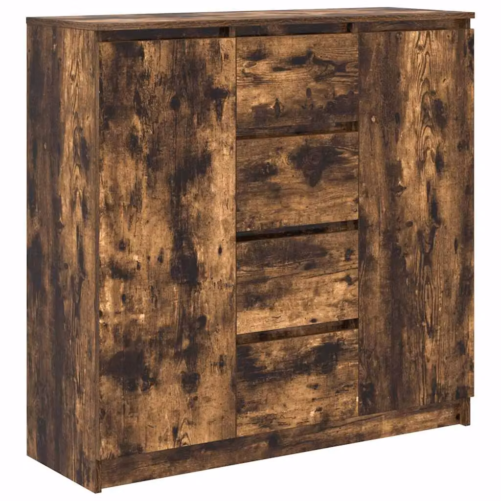 Berkfield Home Smoked Oak Sideboard with Drawers in Brown, W/D/H: 100.5 x 35 x 98.5 cm – 2