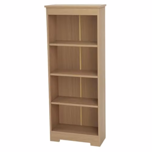 Core Products Freya Scandinavian 4-Shelf Low Bookcase and Media Storage Unit – 1