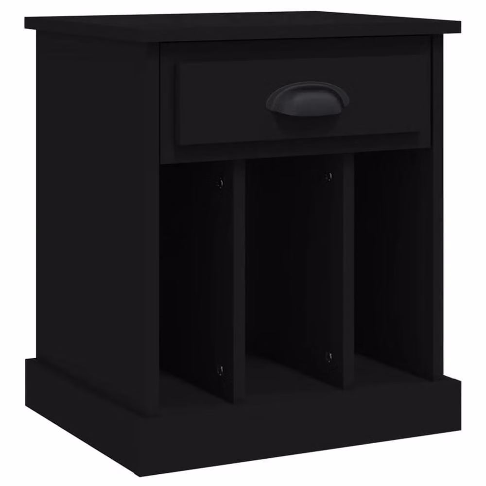 Berkfield Home Elegant Bedside Cabinets, 2 Piece Set in Black, W/D/H: 43 x 36 x 50 cm – 5