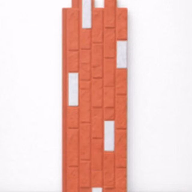 ENER-J Britwall Red Brick Style Lightweight Textured PU Interior Decorative Wall Cladding, Red