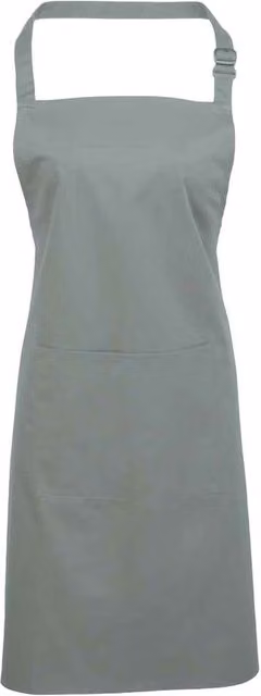 Premier Colours Pocket Full Apron in Light Grey