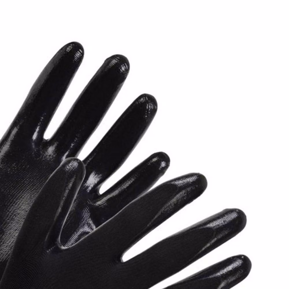 Glenwear Lightweight Nitrile Gloves, Black, Pack of 10, Size: XL – 2