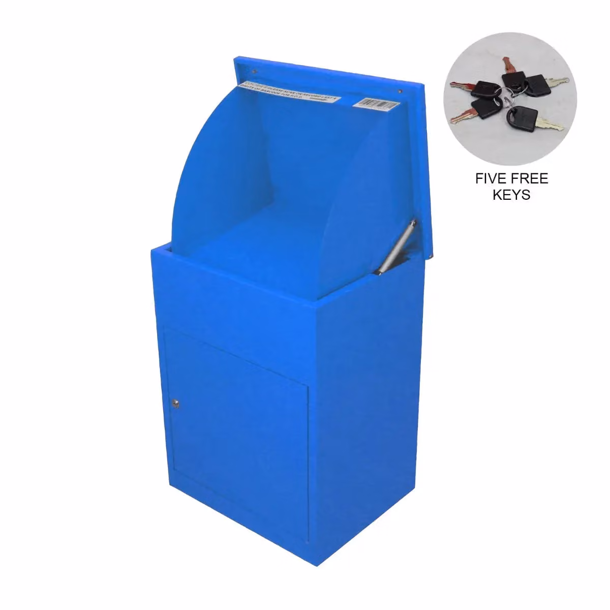 Monstershop Blue Galvanised Steel Parcel Post Box – 2