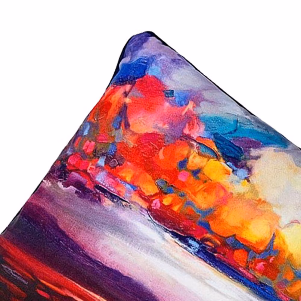 Scott Naismith Stratocumulus Rectangular Filled Cushion in Multicolour Velvet and Polyester – 2