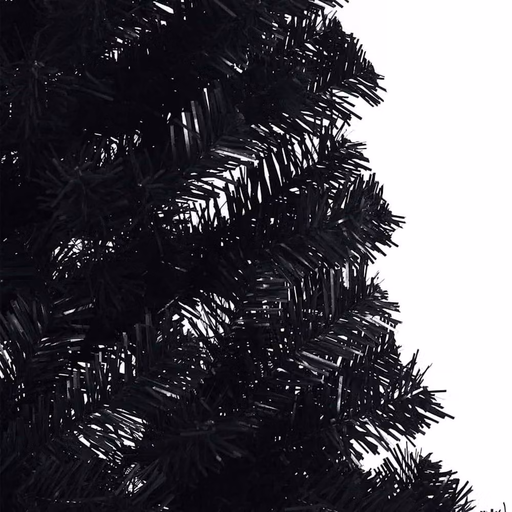 Berkfield Home Pre-lit Artificial Christmas Tree in Black, Height: 180 cm – 4