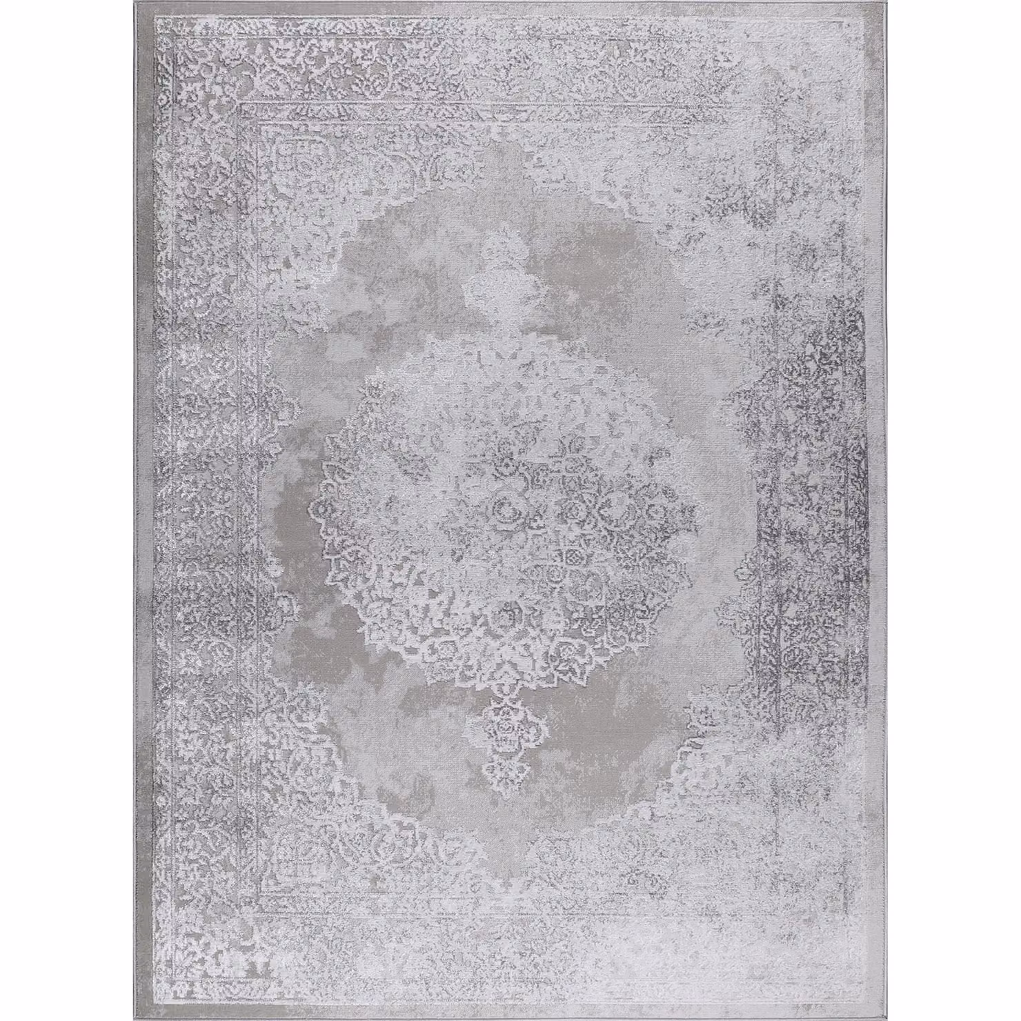 Livabliss Lustro Vintage Boho Rectangular Rug in Beige, Grey and White, W: 80 cm, L: 150 cm – 2