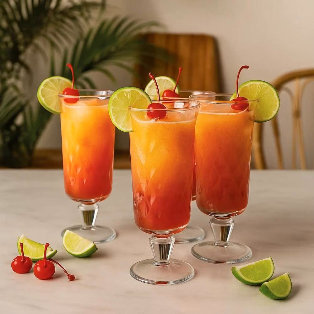 VOGREX Set of 4 Clear Highball Tumbler Glasses for Cocktail, Iced Tea and Water – 2