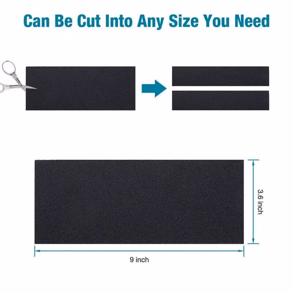 SPETLEK 81-Piece Assorted Wet and Dry Sanding Hand Paper Set, Black, W: 1000 cm x H: 52 cm – 3