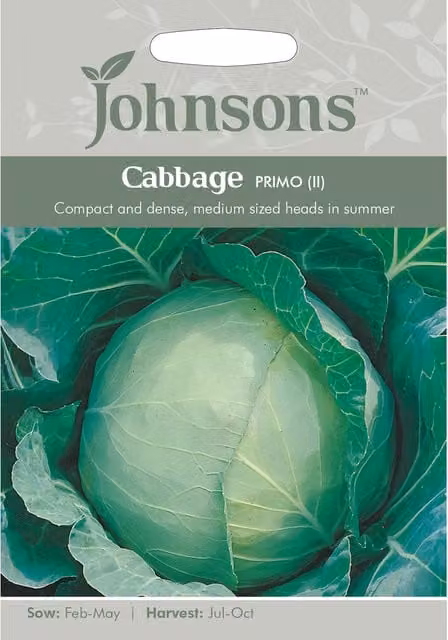 Johnsons Primo Cabbage Vegetable Seeds