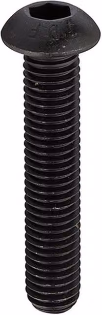 Unifix Grade 10.9 Black Blued Hex Socket Dome Button Head Screws, Pack of 100
