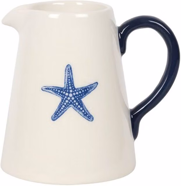 Gloriously Good Starfish Ceramic Flower Vase in White