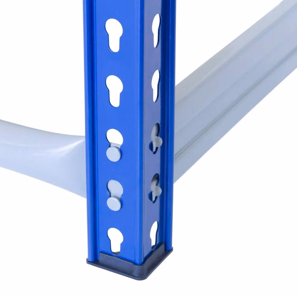 Monstershop T-Rax Freestanding Metal Tyre Racking Bay in Blue and Grey with Adjustable Shelves – 5