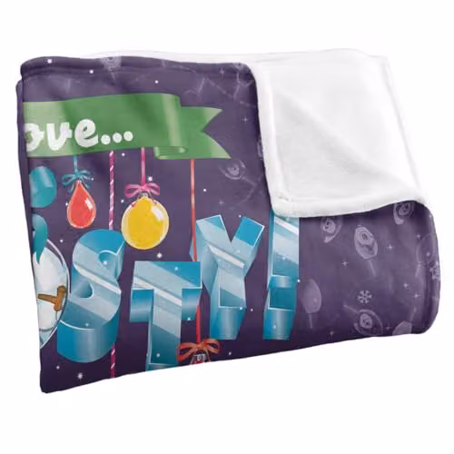 Warner Bros. Frosty The Snowman Frosty In Lights Super Soft Silky Touch Fleece Throw Blanket, Multicolour, W: 91 cm, D: 147 cm – 3