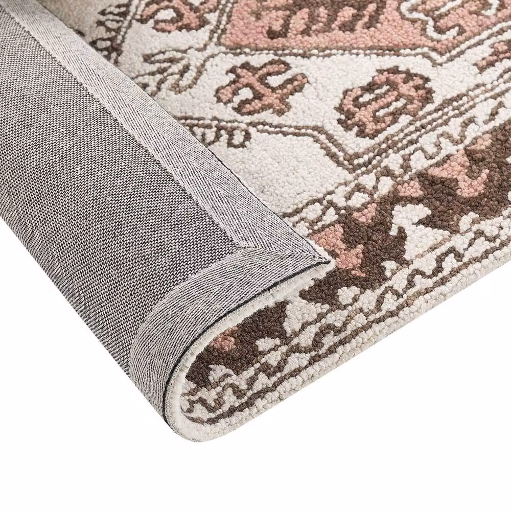 Wyld and Coco Hand-Tufted Multicolour Geometric Wool Rug, W: 80 cm, L: 150 cm – 3