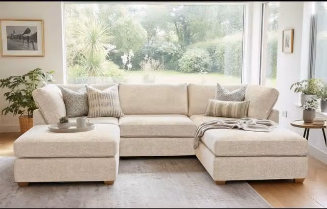 The Great Sofa Company Hyde U Shape Corner Sofa in Beige