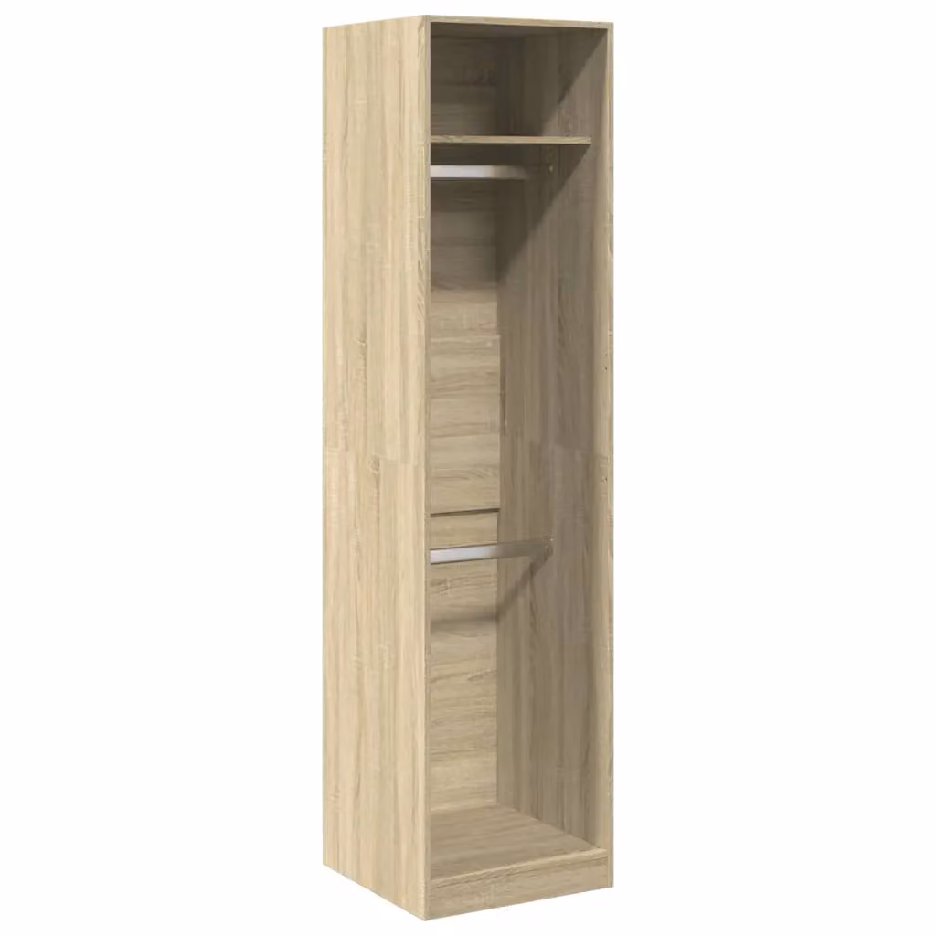 Berkfield Home Sonoma Oak Wardrobe in Brown, W/D/H: 50 x 50 x 200 cm – 2