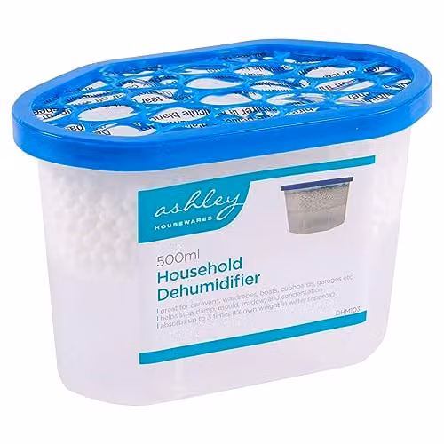 Ashley Blue Unscented Interior Dehumidifier, 500ml – 1