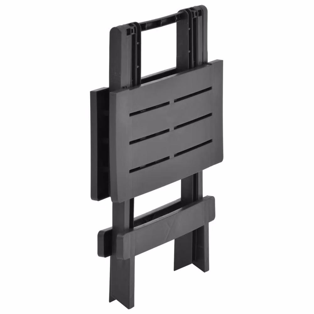 Berkfield Home Durable Folding Garden Table in Anthracite Plastic, W/D/H: 45 x 43 x 50 cm – 3