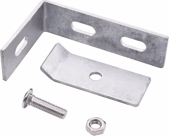 Berkfield Home Silver Stainless Steel Wall Corner Connector, 10 Set