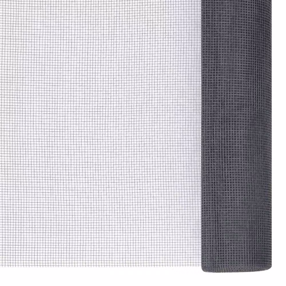 Berkfield Home Grey Fibreglass Mesh Screen W: 112 cm, H: 1000 cm – 3