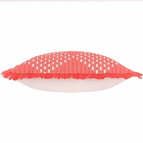 Furn Kadie Pink Woven Boho Square Outdoor and Indoor Cushion, W/D/H: 45 x 45 x 45 cm – 2