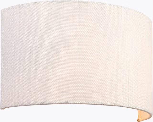 Netlighting Obi Up and Down Vintage Wall Light in White Fabric and Glass with E27 Socket