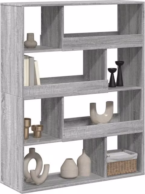 Berkfield Home Grey Sonoma Room Divider, W/D/H: 100 x 33 x 125.5 cm – 1