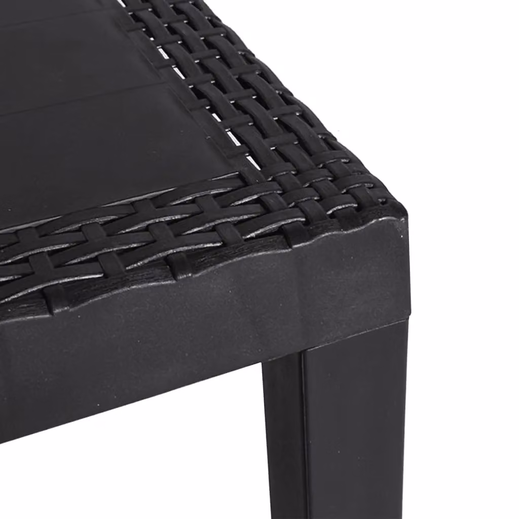 Berkfield Home Garden Table in Anthracite and Black, W/D/H: 59 x 47 x 40 cm – 5