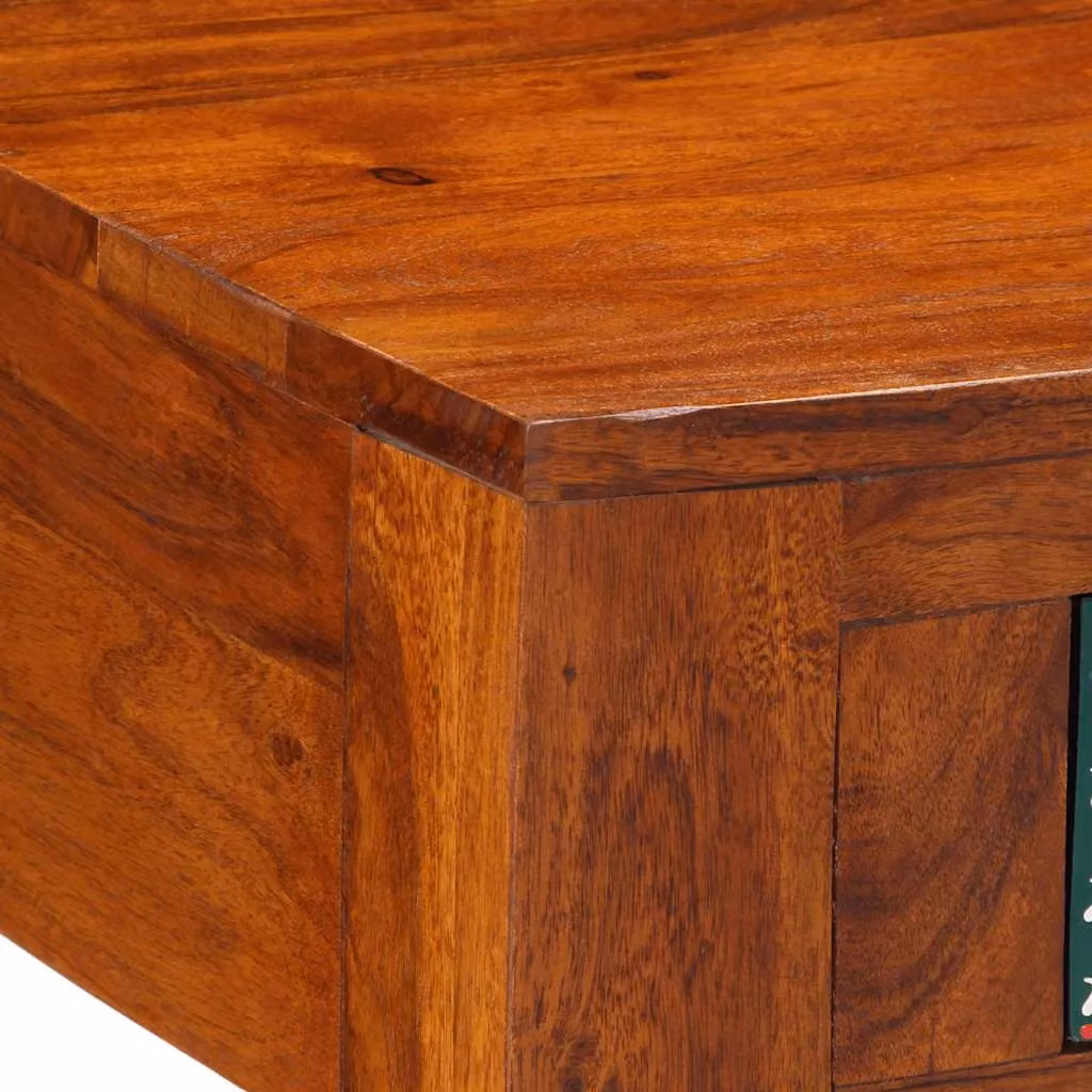 Berkfield Home Acacia Wood Coffee Table in Brown, W/D/H: 90 x 50 x 40 cm – 4