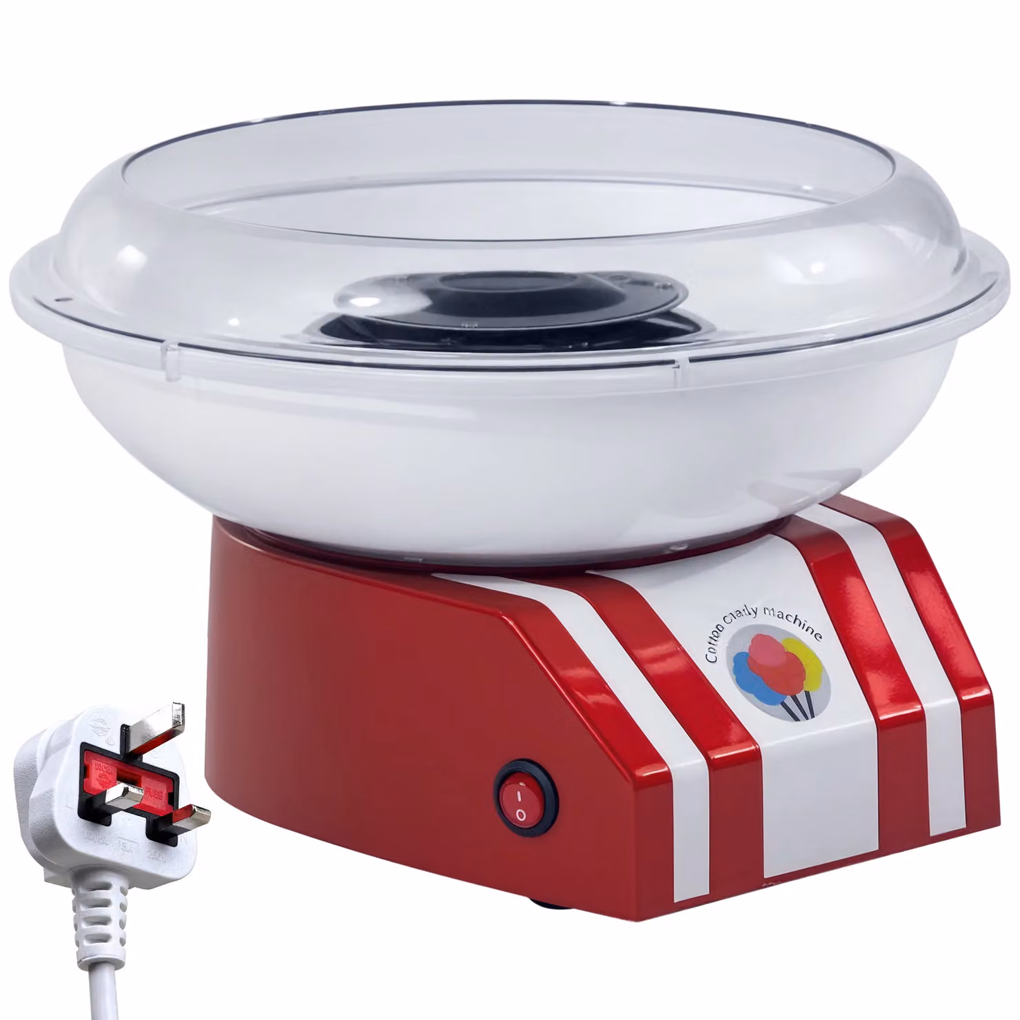 HOMCOM Professional Electric Candy Floss Maker in Red – 2