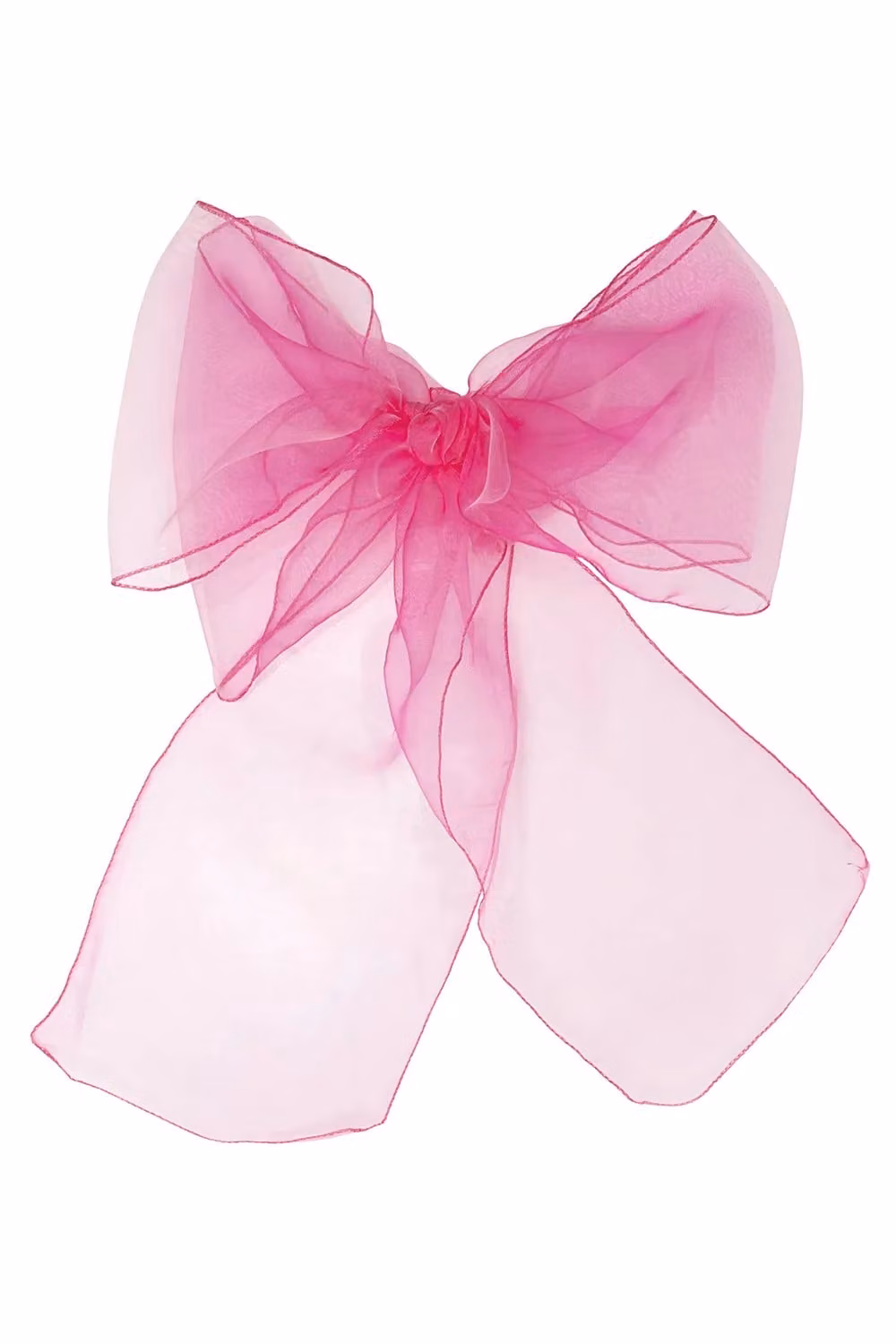 Neel Blue Organza Chair Sashes in Pink, 17 cm x 280 cm – 3