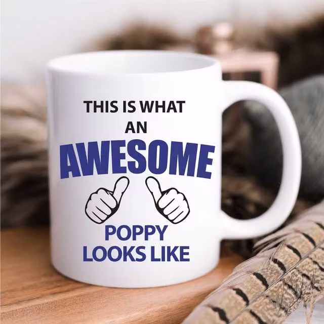 60 SECOND MAKEOVER This Is What An Awesome Poppy Looks Like White Ceramic Mug – 1