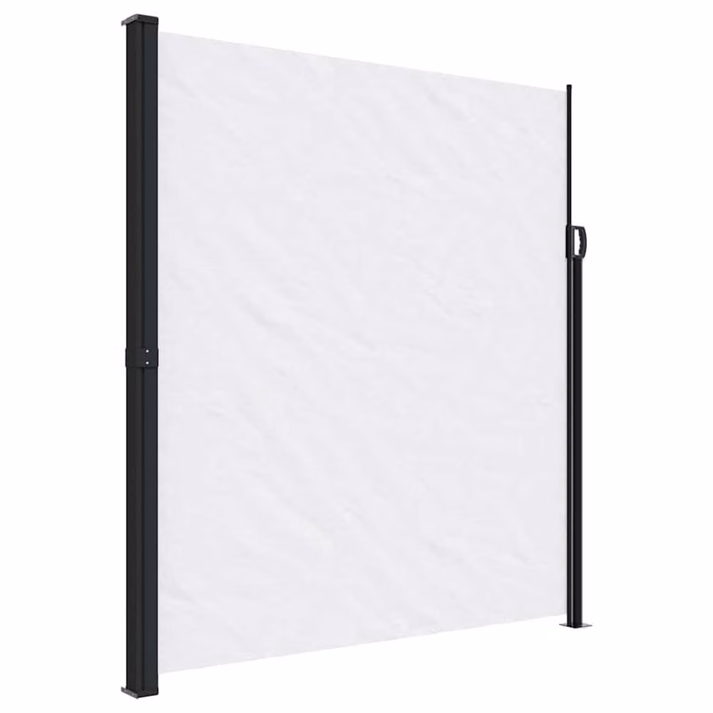 Berkfield Home White Retractable Side Awning with Manual Pull Polyester Fabric, W/H: 500 x 220 cm – 2