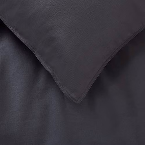 Panda London Bamboo and French Linen Pillowcases, 2-Pack, Grey, W/H: 75 x 50 cm – 5