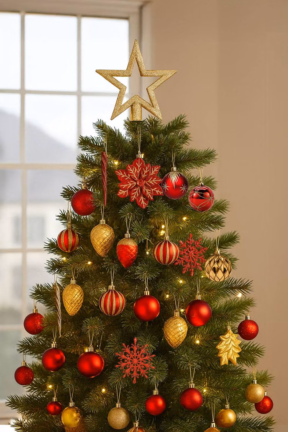 Neo 110-Piece Christmas Tree Bauble Ornament Set in Red and Gold – 2