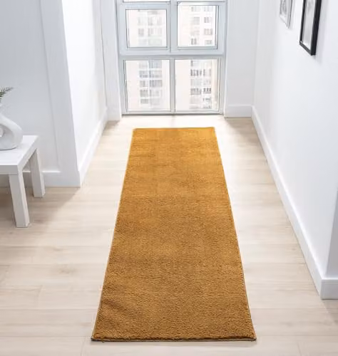 Desire Rugs Plain Gold Washable Non-Slip Living Room Area Rug, W: 160 cm, D: 120 cm – 4
