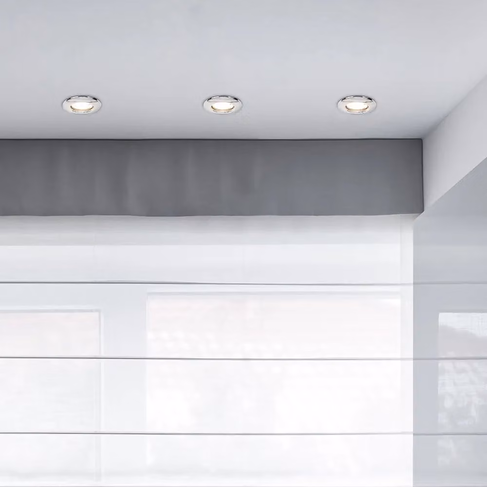ValueLights Modern LED Fixed Ceiling Downlight Fitting, 10 Pack, Metallic Silver – 2